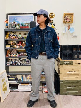 「Levi’s MADE＆CRAFTED（リーバイスメードアンドクラフテッド）のアイテム」を使った、Ú-Sêng Tânさん（メンズ・167cm）の冬コーディネート