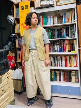 「COP（シーオーピー）のアイテム」を使った、Ú-Sêng Tânさん（メンズ・167cm）の春コーディネート