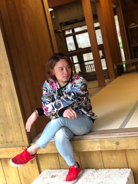 「REGIEVO（レジエボ）のアイテム」を使った、SHUNSUKESANOさん（メンズ・170cm）の秋コーディネート