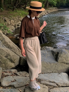 Y Ü K Iさん（レディース・155cm）の秋コーディネート