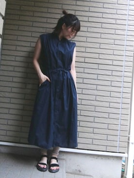 「アイテム（シャツワンピース）」を使った、anrumi.さん（レディース・151cm・20代）の夏コーディネート
