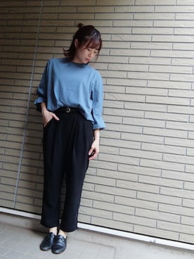 「kate spade new york kids（ケイトスペードニューヨーク）のアイテム（シューズ）」を使った、anrumi.さん（レディース・151cm）の冬コーディネート