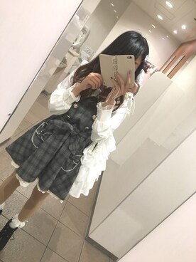「Bobon21（ボボンニジュウイチ）のアイテム（ワンピース/ドレス）」を使った、みょ！さん（レディース・153cm）の秋コーディネート