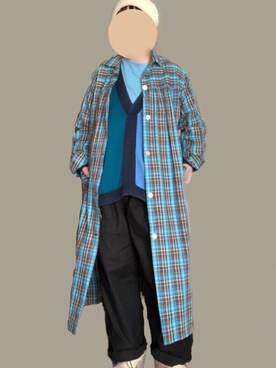 シャツワンピースを使った トラッド の人気ファッションコーディネート Wear