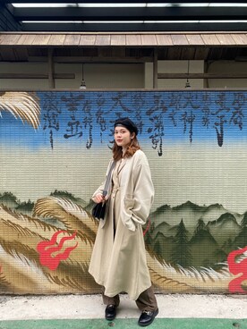 「多層次穿搭」｜美幸さん（レディース・167cm）の春コーディネート