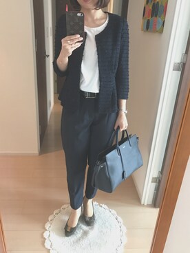 「会議」｜ringoさん（レディース・159cm）の秋コーディネート