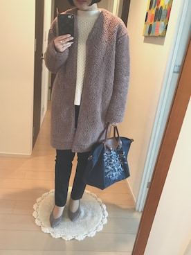 パンプスを使った ボアフリースコート のレディース人気ファッションコーディネート Wear
