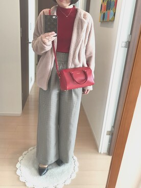 リンゴさん（レディース・159cm）の冬コーディネート