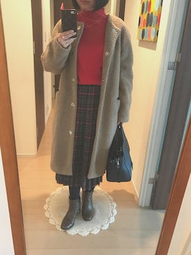 「FEMIND TOKYO」｜リンゴさん（レディース・159cm）の冬コーディネート