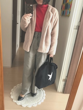 リンゴさん（レディース・159cm）の冬コーディネート