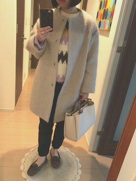 リンゴさん（レディース・159cm）の冬コーディネート