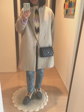 リンゴさん（レディース・159cm）の冬コーディネート