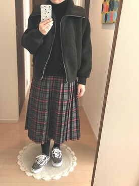 リンゴさん（レディース・159cm）の冬コーディネート