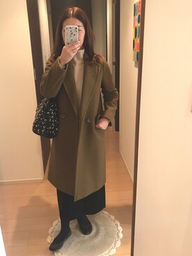 「NOLLEY'S」｜「アイテム（その他アウター）」を使った、リンゴさん（レディース・159cm）の冬コーディネート
