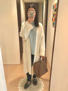 「寒い」｜「アイテム（スリッポン）」を使った、リンゴさん（レディース・159cm）の春コーディネート