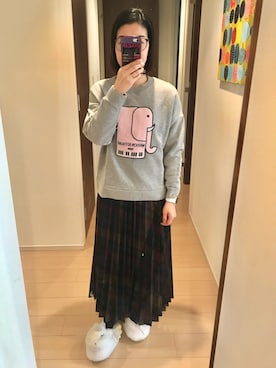 リンゴさん（レディース・159cm）の冬コーディネート