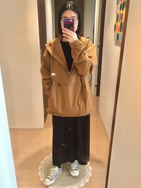 「SLOBE IENA（スローブイエナ）のアイテム（ブルゾン）」を使った、リンゴさん（レディース・159cm）の春コーディネート