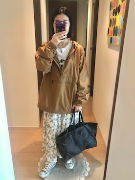 「SLOBE IENA（スローブイエナ）のアイテム（ブルゾン）」を使った、リンゴさん（レディース・159cm）の春コーディネート