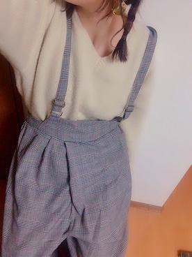 「rivet & surge（リベットアンドサージ）のアイテム（オールインワン・サロペット）」を使った、yuiさん（レディース・159cm）の冬コーディネート