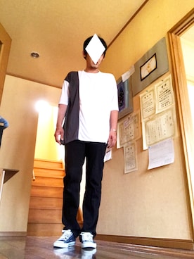 「Amina（アミナ）のアイテム」を使った、syun.1128さん（メンズ・187cm）の夏コーディネート