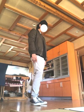 「アイテム（ブルゾン）」を使った、syun.1128さん（メンズ・187cm・30代）の冬コーディネート