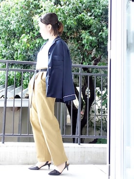 「C'est pas grave（セパグラーブ）のアイテム」を使った、水無川ミワさん（レディース・156cm）の春コーディネート