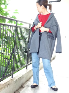 「C'est pas grave（セパグラーブ）のアイテム」を使った、水無川ミワさん（レディース・156cm）の秋コーディネート