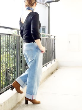 「C'est pas grave（セパグラーブ）のアイテム」を使った、水無川ミワさん（レディース・156cm）の冬コーディネート