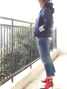 「pelleterno（ペレテルノ）のアイテム」を使った、水無川ミワさん（レディース・156cm）の冬コーディネート