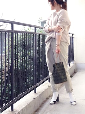「20/80（テゥエンティーエイティー）のアイテム」を使った、水無川ミワさん（レディース・156cm）の冬コーディネート