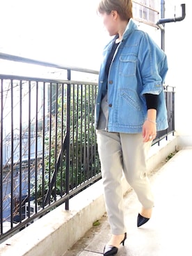 「C'est pas grave（セパグラーブ）のアイテム」を使った、水無川ミワさん（レディース・156cm）の冬コーディネート