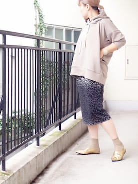 「アイテム（レッグウェア）」を使った、水無川ミワさん（レディース・156cm・40代）の秋コーディネート