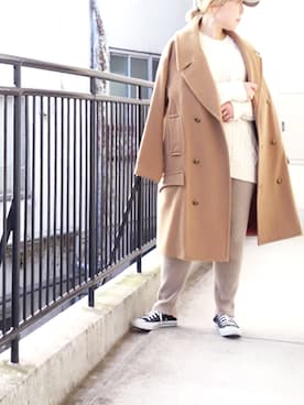 「C'est pas grave（セパグラーブ）のアイテム」を使った、水無川ミワさん（レディース・156cm）の冬コーディネート