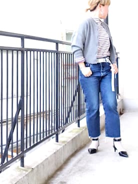 「C'est pas grave（セパグラーブ）のアイテム」を使った、水無川ミワさん（レディース・156cm）の春コーディネート