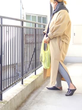 「HALIN（ハリン）のアイテム」を使った、水無川ミワさん（レディース・156cm）の春コーディネート