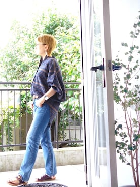 「ショートヘア」｜水無川ミワさん（レディース・156cm）の秋コーディネート