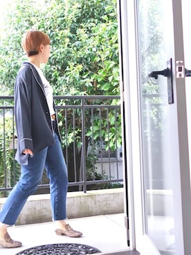 「C'est pas grave（セパグラーブ）のアイテム」を使った、水無川ミワさん（レディース・156cm）の秋コーディネート