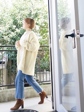 「C'est pas grave（セパグラーブ）のアイテム」を使った、水無川ミワさん（レディース・156cm）の冬コーディネート