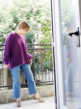 「C'est pas grave（セパグラーブ）のアイテム」を使った、水無川ミワさん（レディース・156cm）の冬コーディネート