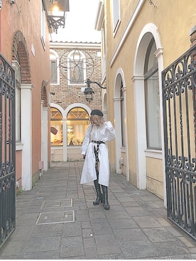 「NICE CLAUP（ナイスクラップ）のアイテム（ブーティ）」を使った、ひいさん（レディース・147cm）の春コーディネート