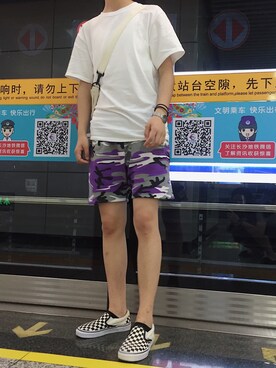 「アイテム（スリッポン、その他）」を使った、超级玛丽瑾呀さん（レディース・169cm）の夏コーディネート