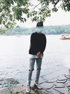 「アイテム（スリッポン、その他）」を使った、超级玛丽瑾呀さん（レディース・169cm）の夏コーディネート