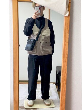 「niko and...（ニコアンド）のアイテム（その他アウター）」を使った、Ko-sukeさん（メンズ・173cm・20代）の冬コーディネート