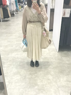 「アプレジュール」｜「アイテム（トートバッグ）」を使った、mさん（レディース・160cm）の春コーディネート