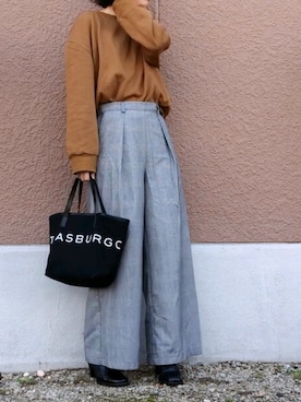 「STRAS BURGO（ストラスブルゴ）のアイテム」を使った、mammamyuさん（レディース・164cm）の秋コーディネート