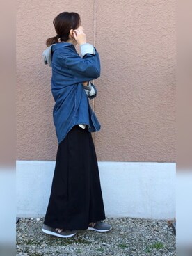 「FIL DE FER（フィルデフェール）のアイテム（スカート）」を使った、mammamyuさん（レディース・164cm）の冬コーディネート