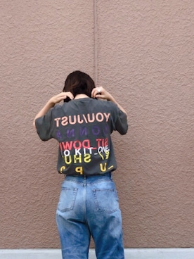 「ROKIT（ロキット）のアイテム（トップス）」を使った、mammamyuさん（レディース・164cm）の春コーディネート