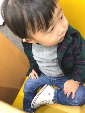 「1歳児」｜ｋｉｎａさん（キッズ・80cm）の秋コーディネート