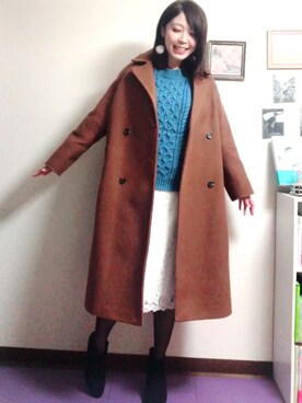 「アイテム（ブーティ）」を使った、mooochanさん（レディース・165cm）の秋コーディネート