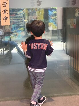 「Belle Maison（ベルメゾン）のアイテム」を使った、bo♡さん（キッズ・100cm）の春コーディネート